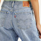 Women's Light Blue Baggy Dad Barrel Fit Mid Rise Jeans - 6a515908b16906187f6940207c47d34d View