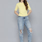 Women's Textured Crew Neck Cropped T-shirt - 6eba750f-196e-4af0-99d1-e48d8a876b011710998088143-Levis-Women-Tshirts-6241710998087909-5 View