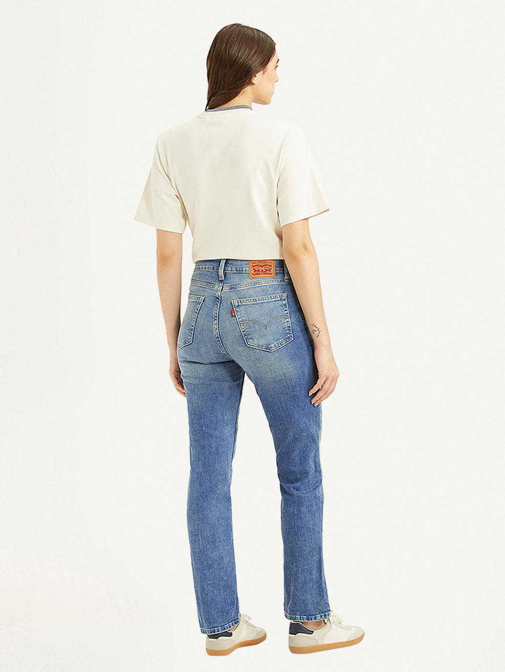 Women's 724 Blue Straight Fit High Rise Jeans - 6f0b8bc0ac240a1ad448aecf1a02403e View