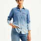 Women's Solid Regular Fit Denim Shirt