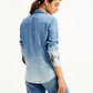 Women's Solid Regular Fit Denim Shirt