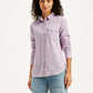 Women's Solid Regular Fit Denim Shirt - 7ae791dd-d4fc-470d-94f9-ad5e7a439bbf View