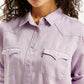 Women's Solid Regular Fit Denim Shirt - 9907ea61-b7e2-4e12-96fc-1594c5aa1f62 View