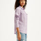 Women's Solid Regular Fit Denim Shirt - d8ac0ae6-0199-415c-b98a-2d1b460af2a0 View