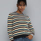 Women's Striped Crew Neck Sweater