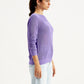 Women's Brand Logo Purple Crew Neck Sweater