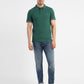Men's Solid Polo T-shirt Green