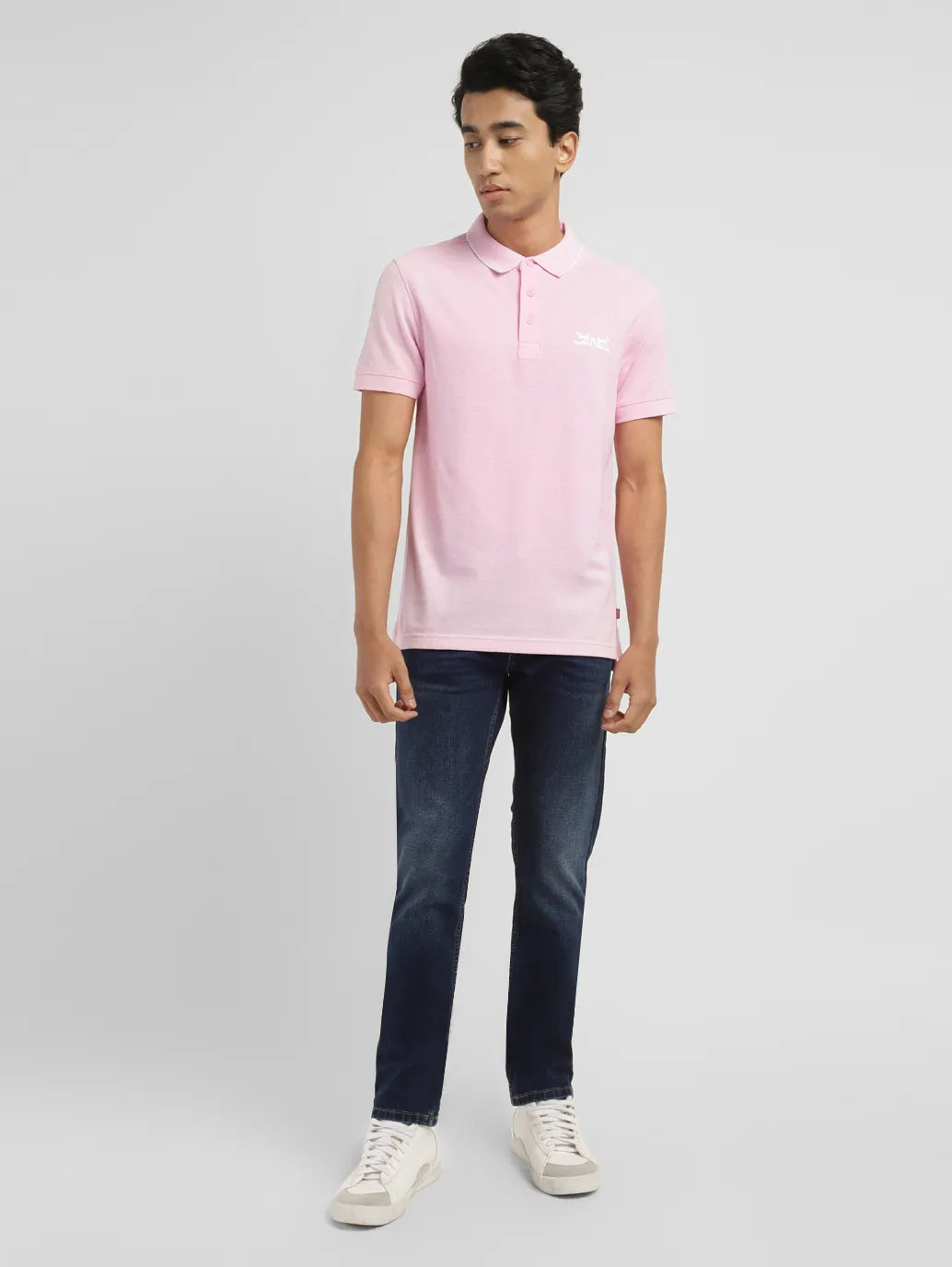 Men's Solid Slim Fit Polo T-shirt