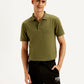 Men's Solid Slim Fit Polo T-shirt - Styleshot View