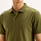Men's Solid Slim Fit Polo T-shirt - Detail View