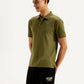 Men's Solid Slim Fit Polo T-shirt - Side View