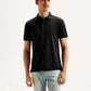 Men's Solid Slim Fit Polo T-shirt - Front View