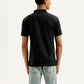 Men's Solid Slim Fit Polo T-shirt - Back View