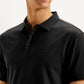 Men's Solid Slim Fit Polo T-shirt - Detail View