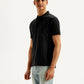 Men's Solid Slim Fit Polo T-shirt - Side View