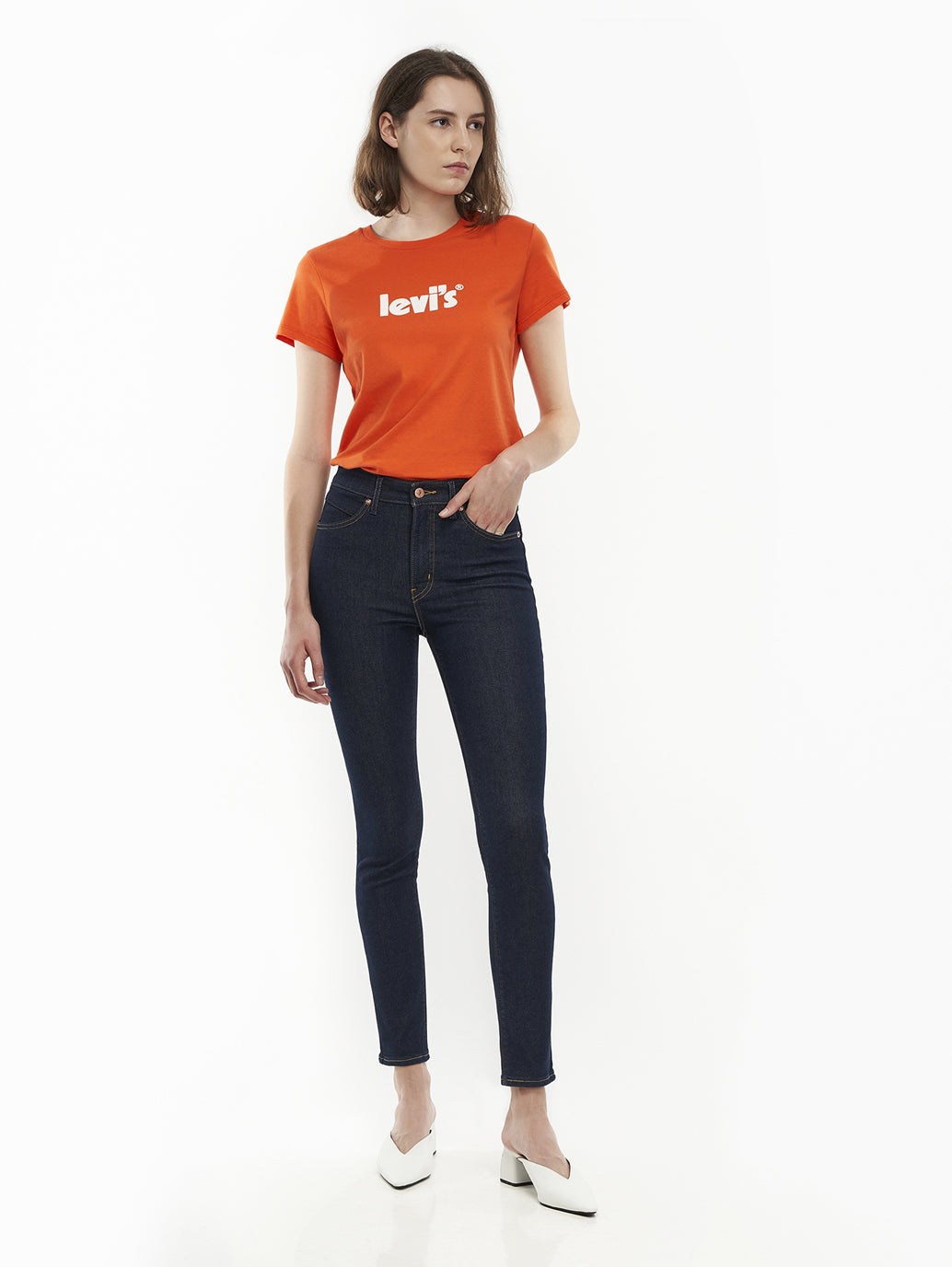 Women's Blue Skinny Fit High Rise Jeans