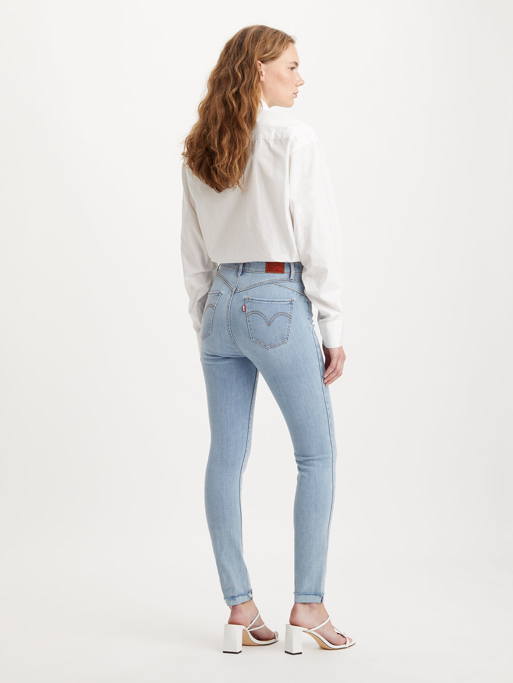 Levi's Jeans Skin Tight Jeans Womens Women's 724 Light Blue