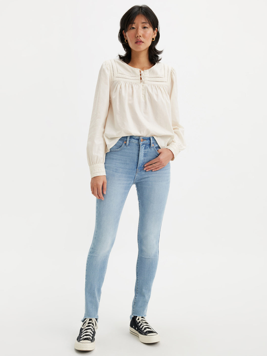 Women's Light Blue Revel Shaping Skinny Fit High Rise Jeans