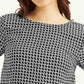 Women's Geometric Black Round Neck Top - 775c65197a69f0250b015b033acb5af5 View