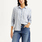 Women's Striped Relaxed Fit Shirt - 78c9076a27ea50c0b66ecf8fc73f3f73 View