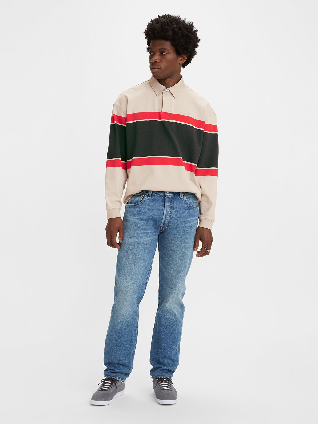 Men's 501'93 Blue Straight Fit Mid Rise Jeans