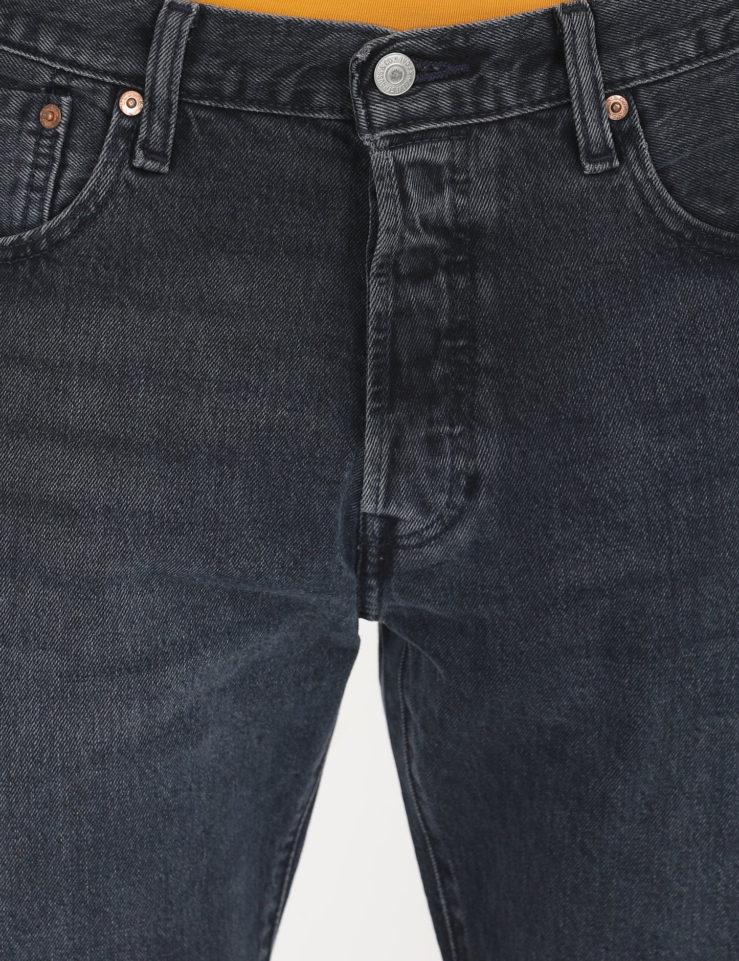 Men's 501'93 Charcoal Grey Straight Fit Mid Rise Jeans - deatil View