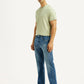Men's 501 Blue Straight Fit Mid Rise Jeans - Side View