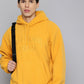 Men's Brand Logo Mustard Hooded Sweatshirt - 7988098b-b92e-4719-895e-3e7d0e71f52b1731581243893-Mens-Brand-Logo-Mustard-Hooded-Sweatshirt-5401731581243390-1 View