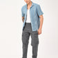 Men's Grey Tapered Fit Mid Rise Overdyed Cargos - 19605457-4c6d-47dd-9715-397cd63e08b6 View