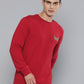 Men's Solid Red Crew Neck Sweatshirt - 7ade6236-dc9c-4c3e-8d2f-5832d1687a151704801101948-Levis-Pure-Cotton-Brand-Logo-Printed-Pullover-Sweatshirt-698-3 View
