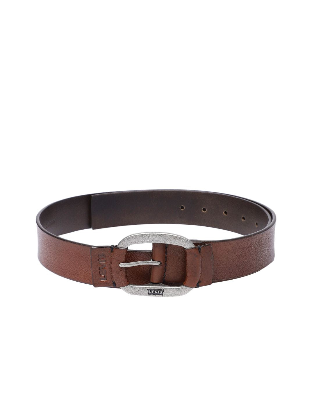 Men's Brown Solid Belt - 7bf5a929-1982-46d5-b24c-78cadd9cbb291742206514367-Men-Solid-Leather-Belt-6031742206514187-1 View