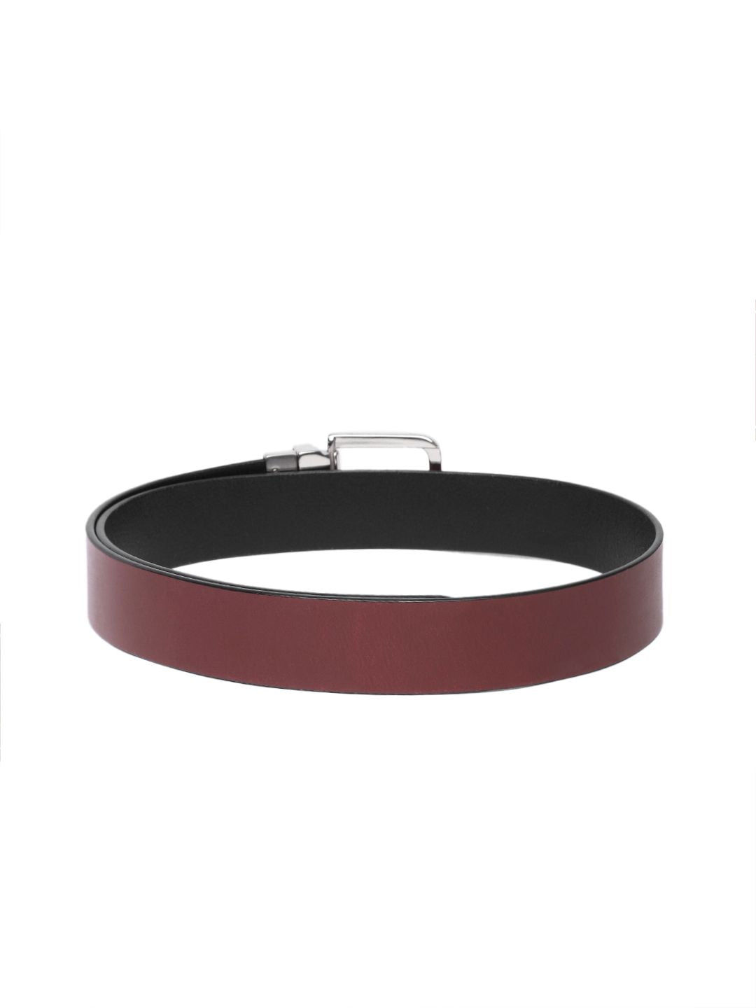 Men's Multicolored Reversible Belt - 7c0482cd-dc26-4149-a07a-bbf73e2abab11742190073023-Men-Solid-Reversible-Belt-9271742190072815-2 View