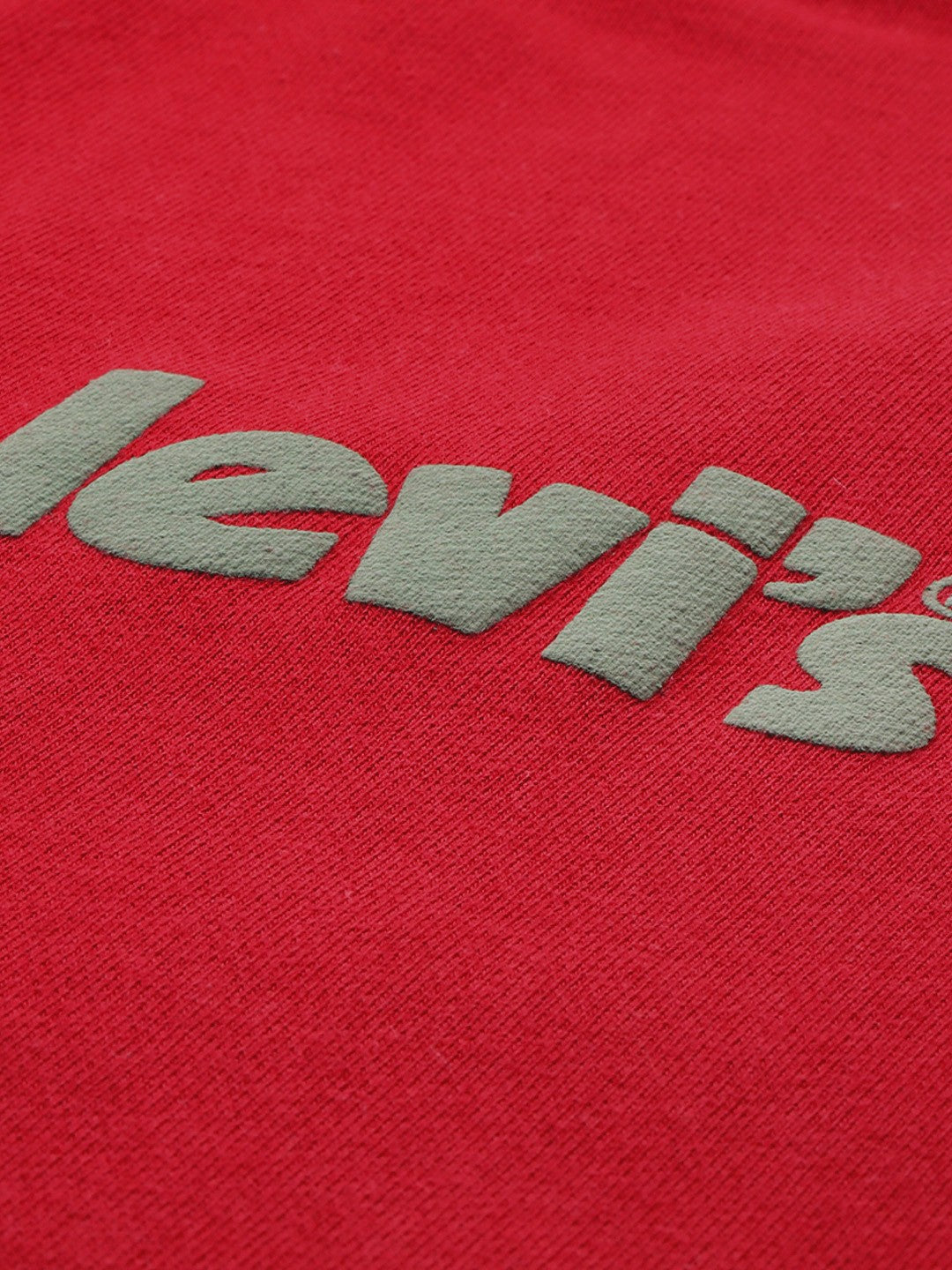 Men's Solid Red Crew Neck Sweatshirt - 7edc3f71-baa9-4524-bd5c-2848f599f21b1704801101955-Levis-Pure-Cotton-Brand-Logo-Printed-Pullover-Sweatshirt-698-2 View