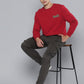 Men's Solid Red Crew Neck Sweatshirt - 7ee76d3b-cb46-4e8b-9b90-d07699d01f1e1704801101933-Levis-Pure-Cotton-Brand-Logo-Printed-Pullover-Sweatshirt-698-5 View