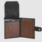 Men's Black Solid Card Holder - 7f769af9-4e71-4b34-967a-796653ee17991742210059408-Men-Black--Tan-solid-Leather-Cardholder-9851742210058943-4 View