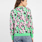 Women's Floral Print Crew Neck Sweater