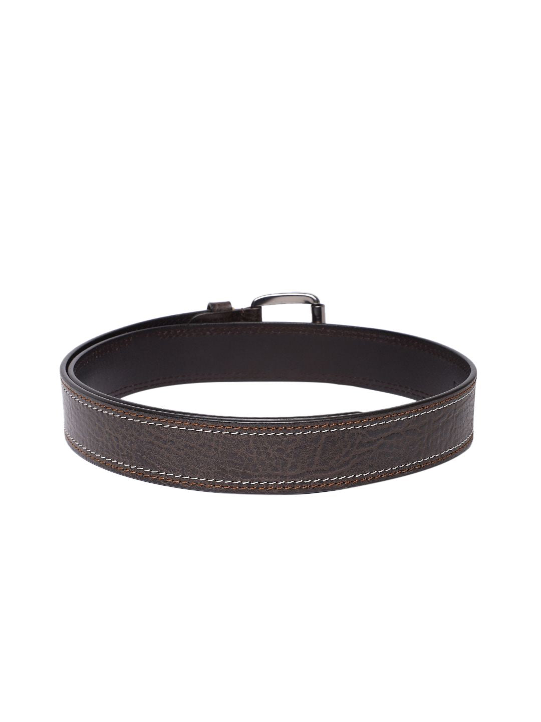 Men's Brown Textured Belt - 8163627b-3c72-44ef-a556-2927fa54c09a1742202111752-Men-Textured-Leather-Belt-5011742202111563-2 View