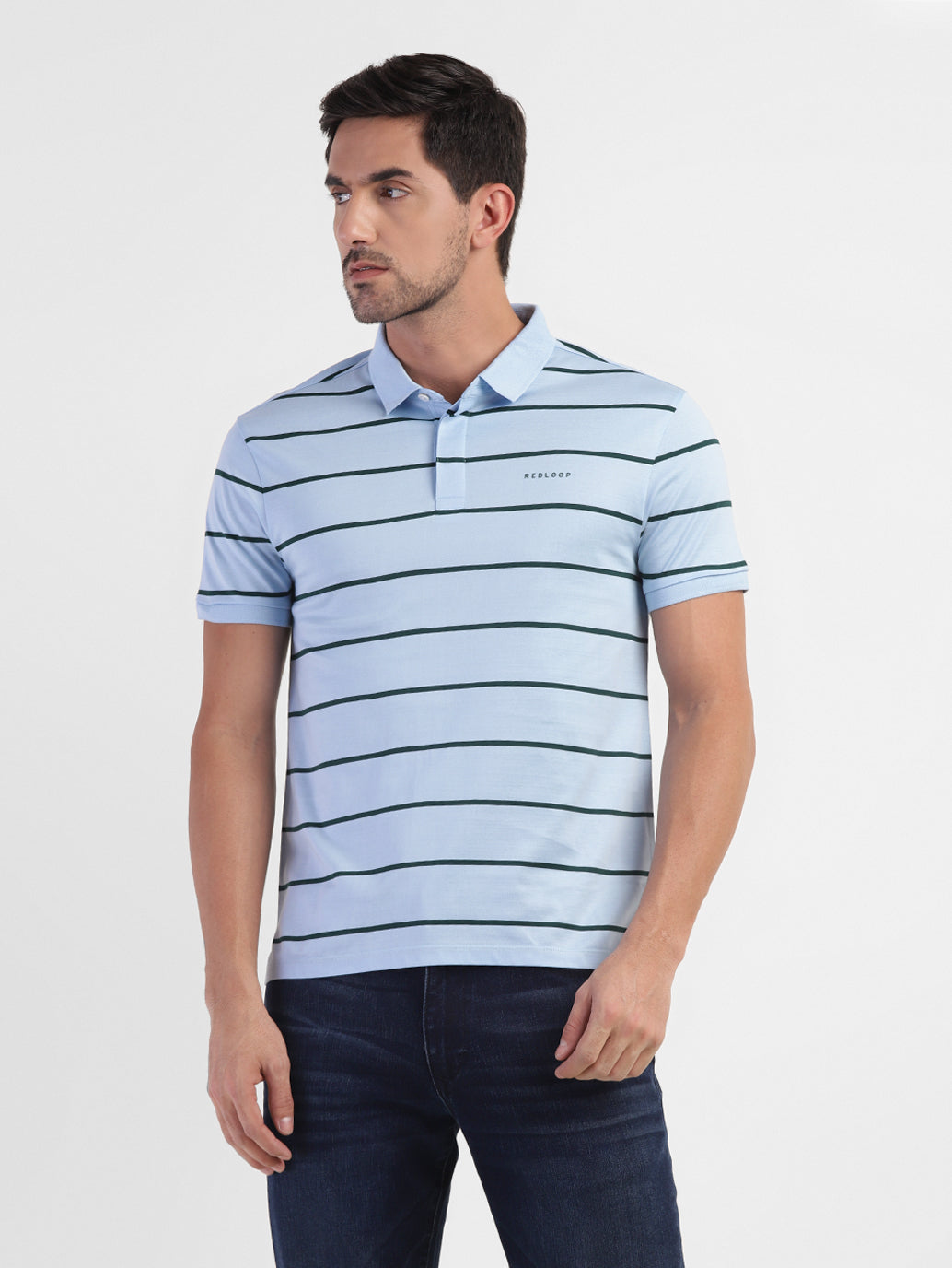 Men's Striped Polo T-shirt