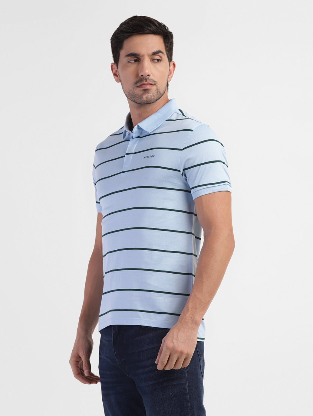 Men's Striped Polo T-shirt