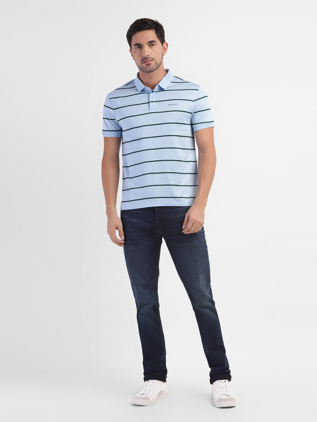 Men's Striped Polo T-shirt