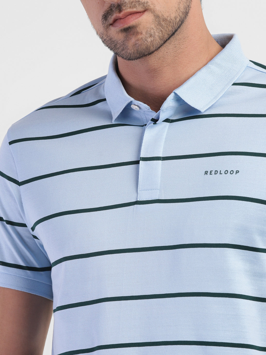 Men's Striped Polo T-shirt