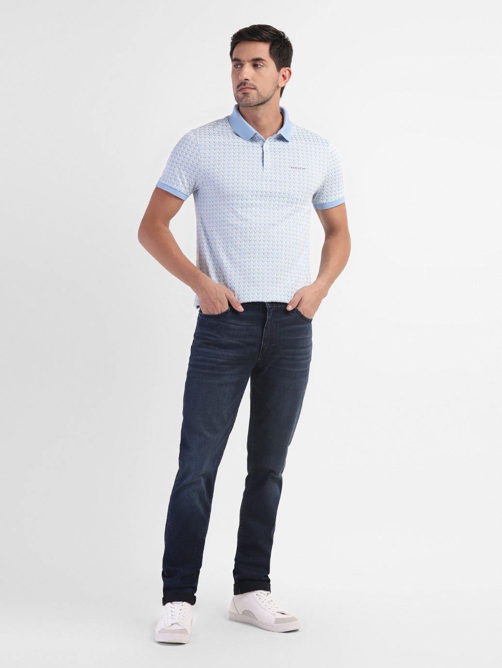 Men's Geometric Print Regular Fit T-shirt