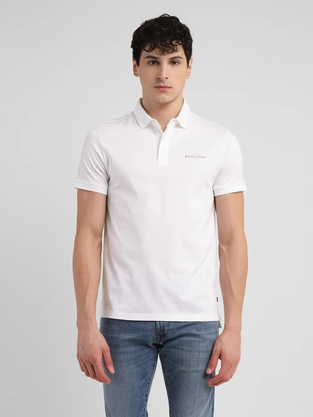 Men's Solid Slim Fit Polo T-shirt