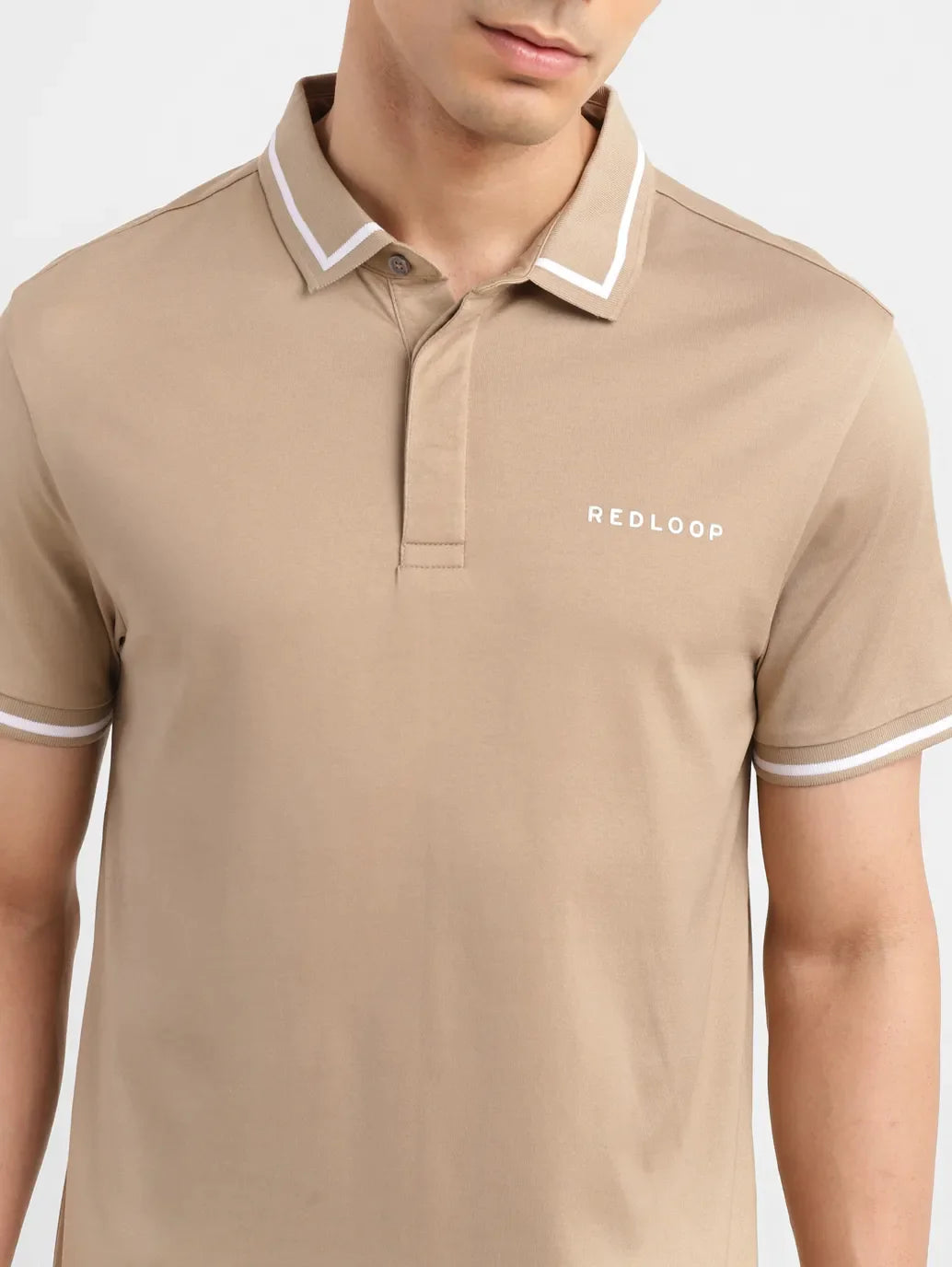 Men's Solid Slim Fit Polo T-shirt