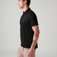 Men's Solid Slim Fit Polo T-Shirt - Side View