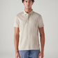 Men's Solid Slim Fit Interlock Polo T-Shirt - Front View