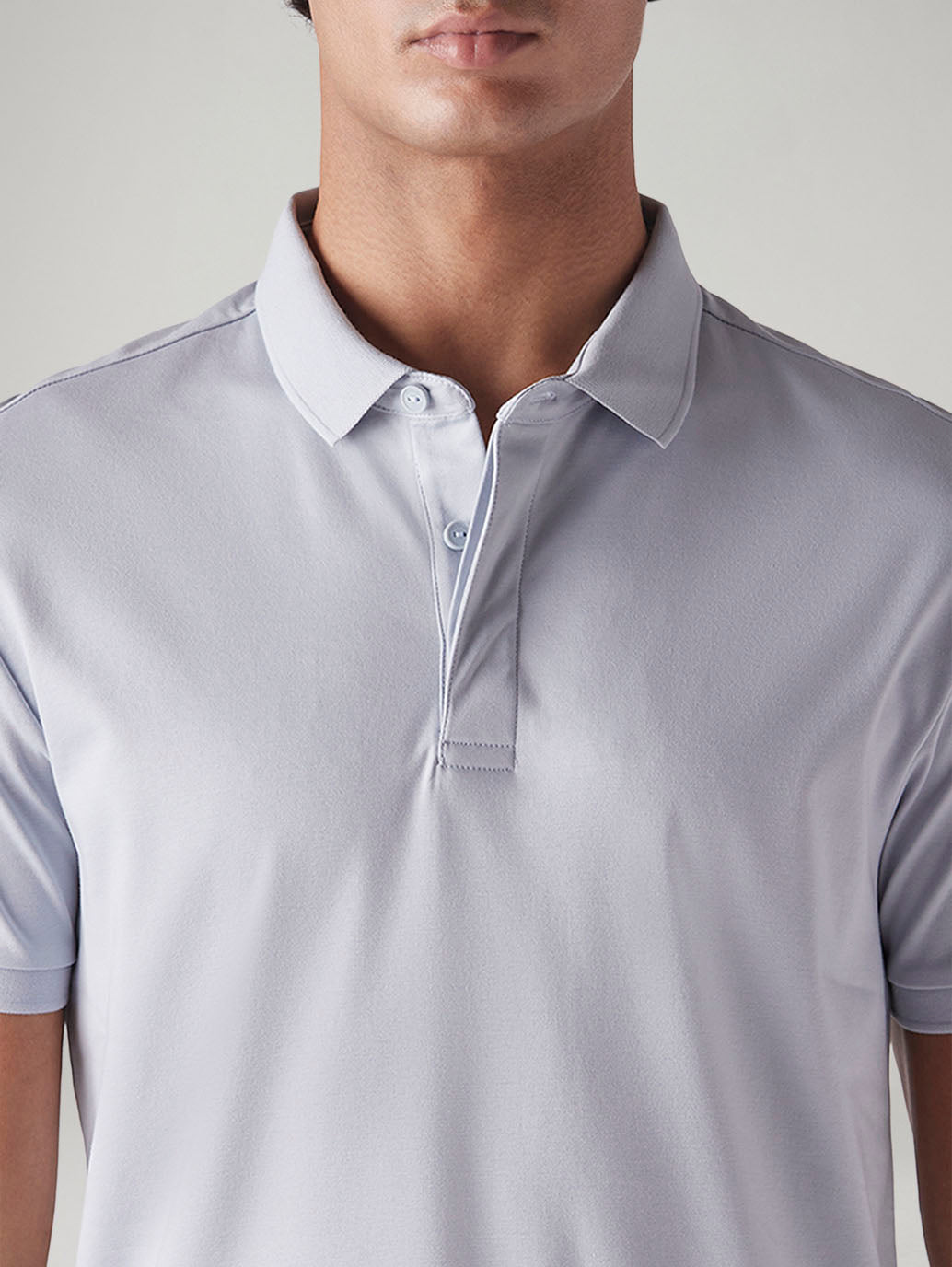 Men's Solid Slim Fit Interlock Polo T-Shirt - 20 View