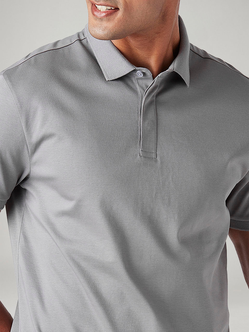 Men's Solid Slim Fit Polo T-Shirt - 20 View