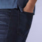 Men's Solid Blue Slim Fit Redloop Interlock Polo T-shirt - 9a610464-d595-40b2-b521-a9736beedd49 View
