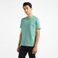 Men's Solid Crew Neck T-shirt - Side View